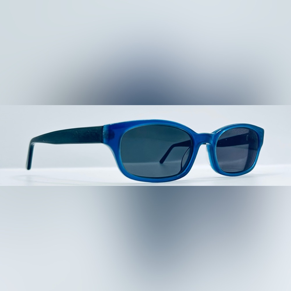 Heart 8052 Black Blue Crystal Oval Sunglasses Frames Only